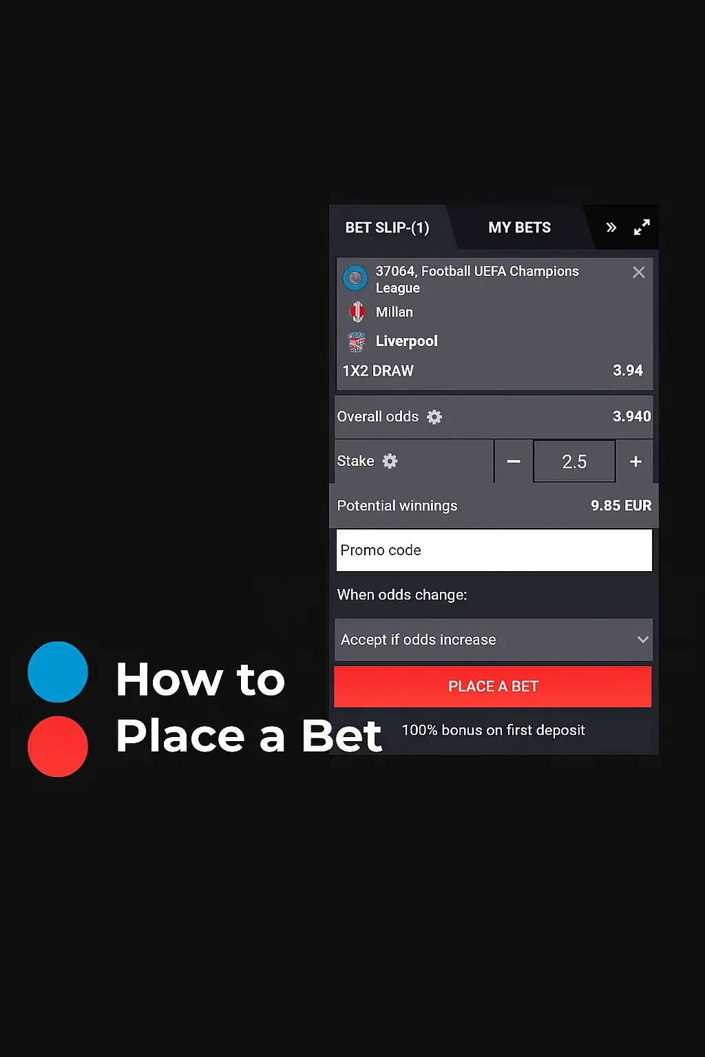 MegaPari Place Bet screenshot
